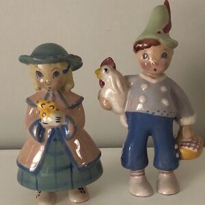 Brayton Laguna Pottery Miranda and Jon Figurines